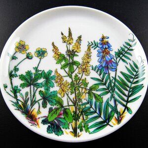 VINTAGE KAISER SET OF 6 BUTTER PAT PLATES MADE IN W GERMANY (E35)